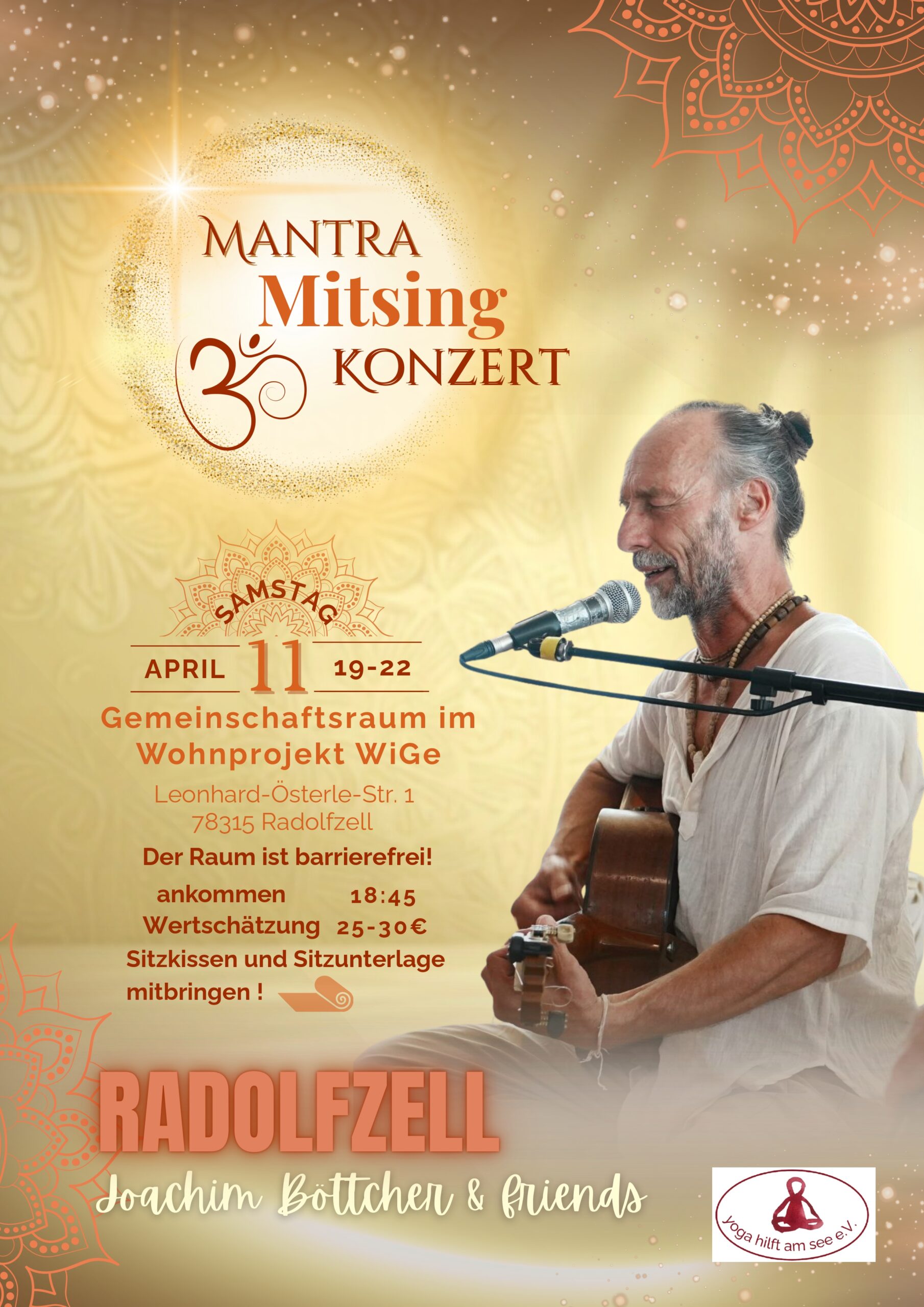 Mantra Mitsing Konzert 11. April 2026 - yoga hilft am See